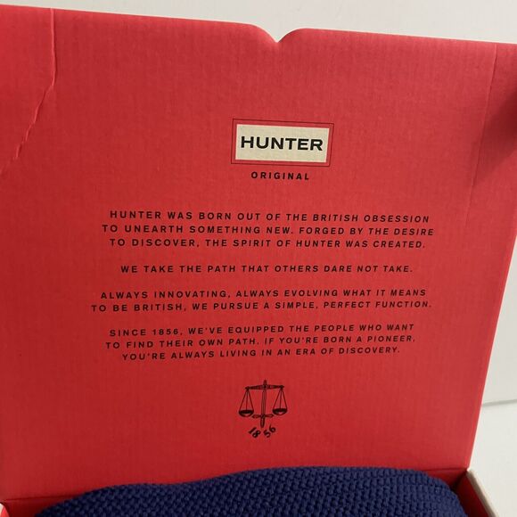 Hunter Womens Boot Socks M 5-7 Garter Cuff Tall Wellington Recycled Fleece - Picture 7 of 9